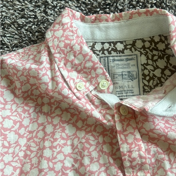 Pink Patterned Button-Up Shirt - Picture 2 of 4